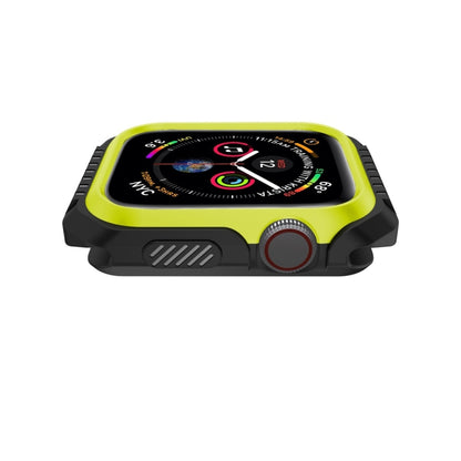 Smart Watch Shockproof Two Color Protective Case for Apple Watch Series 3 38mm(Black Yellow) - Watch Cases by buy2fix | Online Shopping UK | buy2fix