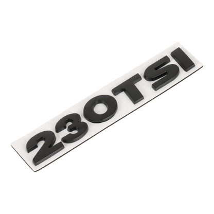 Car 230TSI Pattern 3D Metal Personalized Decorative Stickers, Size: 11.5x2.5x0.5cm (Black) - 3D Metal Sticker by buy2fix | Online Shopping UK | buy2fix