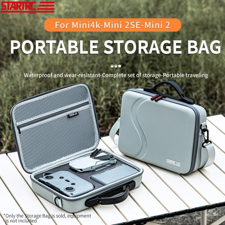 For Mini 4K / Mini 2 / Mini 2 SE STARTRC Waterproof Shoulder Storage Bag Handbag (Grey) - Backpacks & Bags by STARTRC | Online Shopping UK | buy2fix