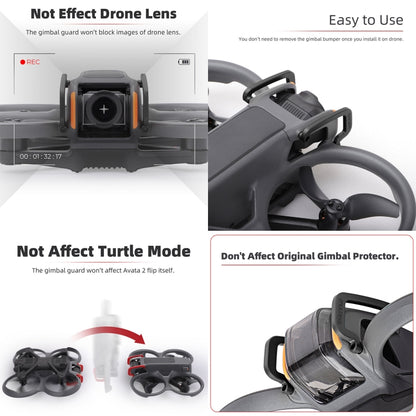 For DJI Avata 2 Sunnylife Gimbal Aluminum Anti-collision Bumper (Black) - Other by Sunnylife | Online Shopping UK | buy2fix