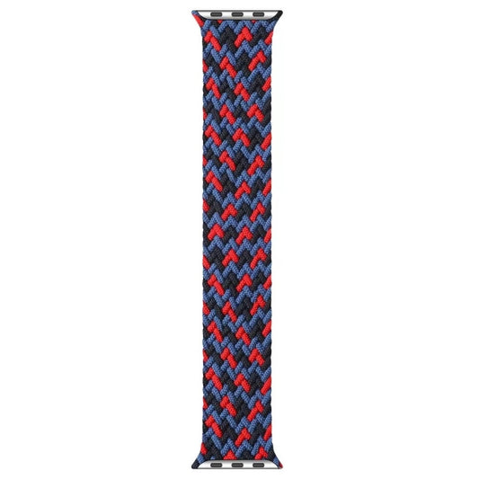 Mixed Color Nylon Braided Single Loop Watch Band For Apple Watch Ultra 49mm&Watch Ultra 2 49mm / Series 9&8&7 45mm / SE 3&SE 2&6&SE&5&4 44mm / 3&2&1 42mm, Size:L(Red Camouflage) - Watch Bands by buy2fix | Online Shopping UK | buy2fix