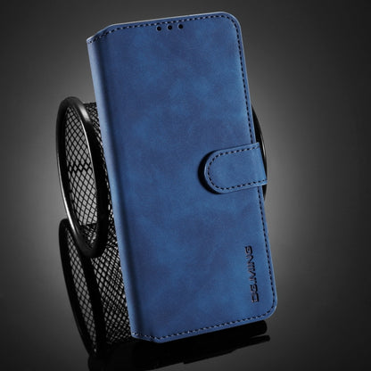 For Xiaomi Poco M3 DG.MING Retro Oil Side Horizontal Flip Leather Case with Holder & Card Slots & Wallet(Blue) - Xiaomi Cases by DG.MING | Online Shopping UK | buy2fix