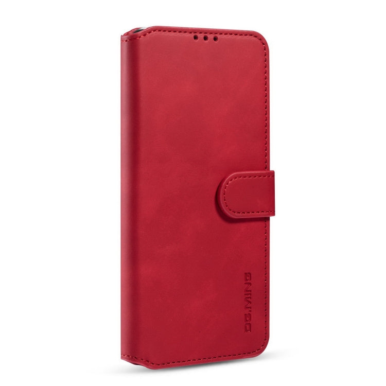 For Samsung Galaxy A32 4G DG.MING Retro Oil Side Horizontal Flip Leather Case with Holder & Card Slots & Wallet(Red) - Galaxy Phone Cases by DG.MING | Online Shopping UK | buy2fix