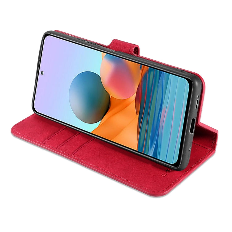 For Xiaomi Redmi Note 10 Pro DG.MING Retro Oil Side Horizontal Flip Leather Case with Holder & Card Slots & Wallet(Red) - Xiaomi Cases by DG.MING | Online Shopping UK | buy2fix