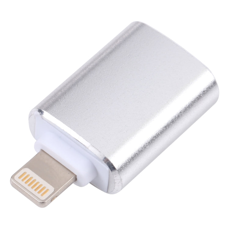 XQ-ZH001 USB Female to 8 Pin Male OTG Adapter(Silver) - Converter & Adapter by buy2fix | Online Shopping UK | buy2fix