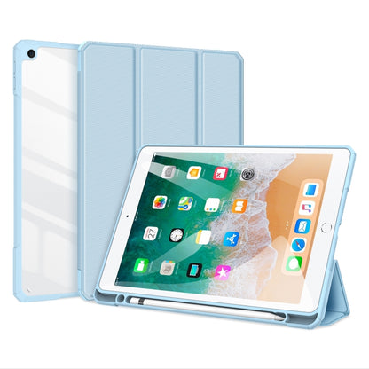 DUX DUCIS TOBY Series Shockproof PU Leather + PC + TPU Horizontal Flip Case with Holder & Pen Slot & Sleep / Wake-up Function For iPad 9.7 inch 2017 / 2018(Blue) - iPad 9.7 (2018) & (2017) Cases by DUX DUCIS | Online Shopping UK | buy2fix