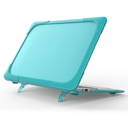 For MacBook Air 13.3 inch A1466 / A1369 TPU and PC Two-color Anti-fall Laptop Protective Case(Sky Blue) - MacBook Air Cases by buy2fix | Online Shopping UK | buy2fix