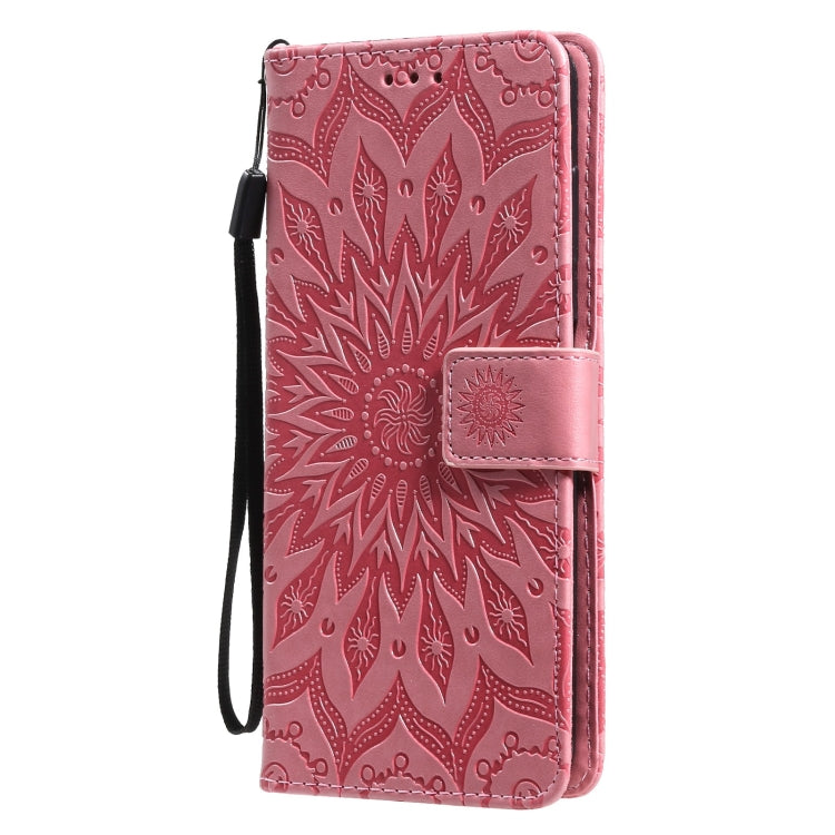 For Nokia 6.3 / G20 / G10 Sun Embossing Pattern Horizontal Flip Leather Case with Card Slot & Holder & Wallet & Lanyard(Pink) - Nokia Cases by buy2fix | Online Shopping UK | buy2fix