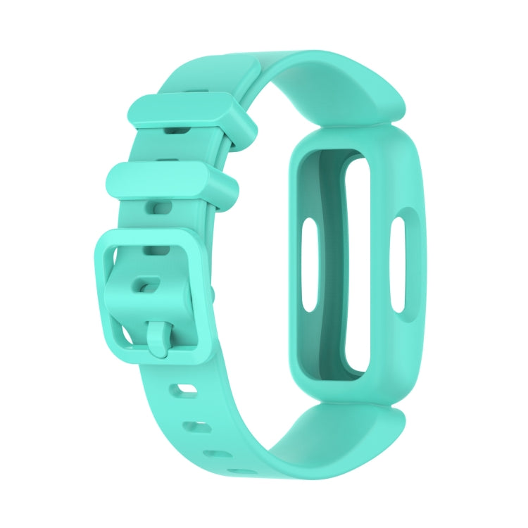 For Fitbit Ace 3 Silicone Integrated Watch Band(Lake Blue) - Watch Bands by buy2fix | Online Shopping UK | buy2fix