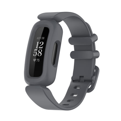 For Fitbit Ace 3 Silicone Integrated Watch Band(Grey) - Watch Bands by buy2fix | Online Shopping UK | buy2fix