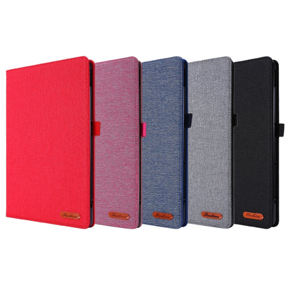 For Huawei MatePad 11 2021 Fabric Texture Horizontal Flip TPU Leather Case with Holder(Red Wine) - Huawei by buy2fix | Online Shopping UK | buy2fix