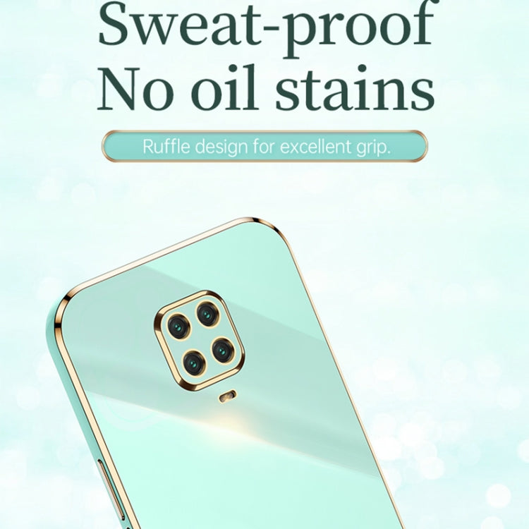 For Xiaomi Redmi Note 9S XINLI Straight 6D Plating Gold Edge TPU Shockproof Case(Celestial Blue) - Xiaomi Cases by XINLI | Online Shopping UK | buy2fix