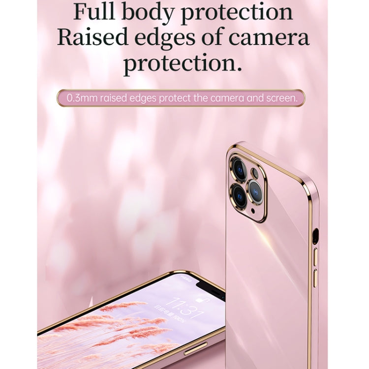 For iPhone 11 Pro Max XINLI Straight 6D Plating Gold Edge TPU Shockproof Case (Hawthorn Red) - iPhone 11 Pro Max Cases by XINLI | Online Shopping UK | buy2fix