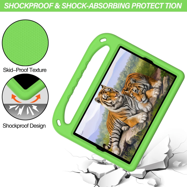 For Lenovo Tab M10 FHD Plus TB-X606F / TB-X606M Handle Portable EVA Shockproof Protective Case with Triangle Holder(Green) - Lenovo by buy2fix | Online Shopping UK | buy2fix