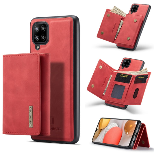 For Samsung Galaxy A42 5G DG.MING M1 Series 3-Fold Multi Card Wallet  Back Cover Shockproof Case with Holder Function(Red) - Galaxy Phone Cases by DG.MING | Online Shopping UK | buy2fix