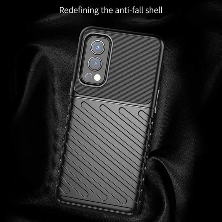 For OnePlus Nord 2 5G Thunderbolt Shockproof TPU Soft Case(Black) - OnePlus Cases by buy2fix | Online Shopping UK | buy2fix
