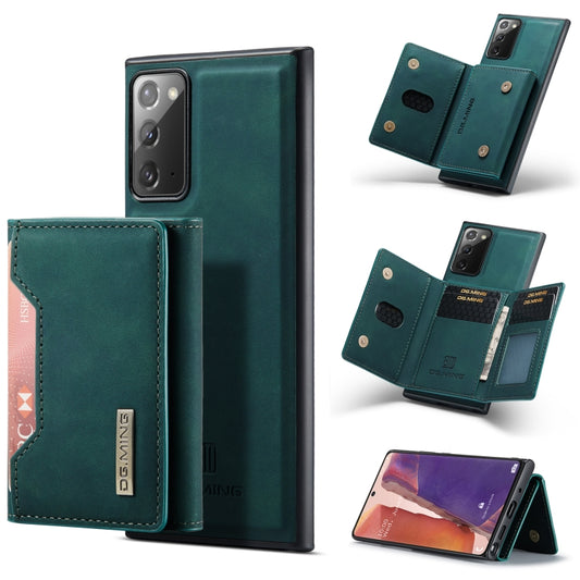 For Samsung Galaxy Note20 DG.MING M2 Series 3-Fold Multi Card Bag Back Cover Shockproof Case with Wallet & Holder Function(Green) - Galaxy Phone Cases by DG.MING | Online Shopping UK | buy2fix