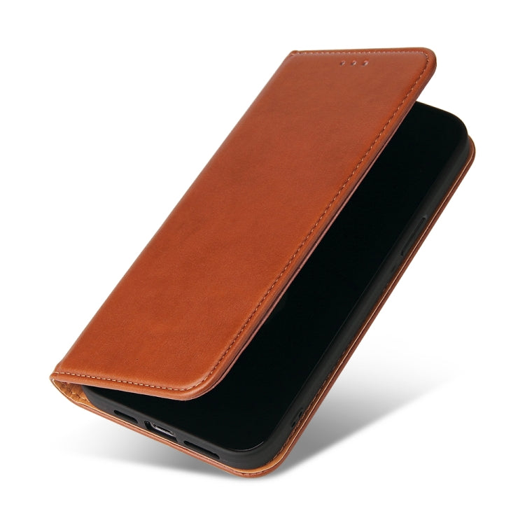 For iPhone 13 Pro Max Fierre Shann PU Leather Texture Horizontal Flip Leather Case with Holder & Card Slots & Wallet (Brown) - iPhone 13 Pro Max Cases by FIERRE SHANN | Online Shopping UK | buy2fix