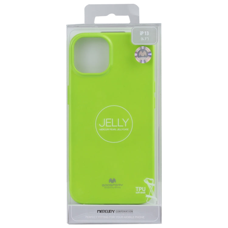 For iPhone 13 GOOSPERY JELLY Full Coverage Soft Case(Green) - iPhone 13 Cases by GOOSPERY | Online Shopping UK | buy2fix