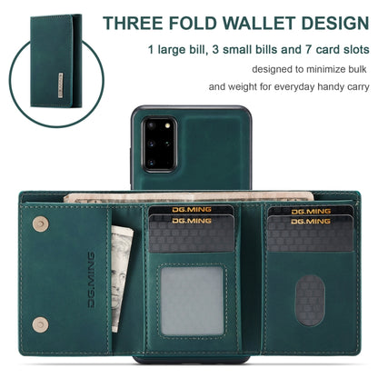 For Samsung Galaxy S20+ DG.MING M1 Series 3-Fold Multi Card Wallet  Back Cover Shockproof Case with Holder Function(Green) - Galaxy Phone Cases by DG.MING | Online Shopping UK | buy2fix