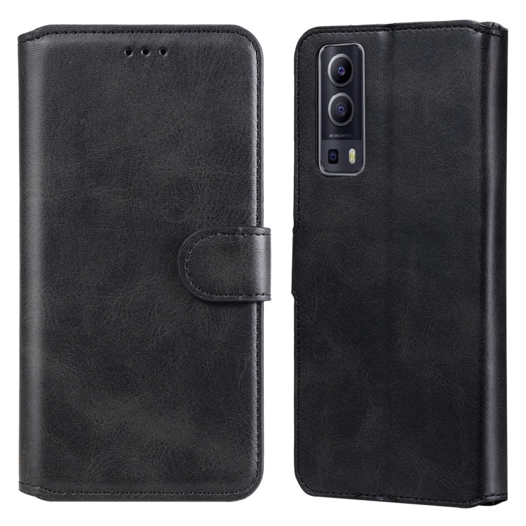 Classic Calf Texture PU + TPU Horizontal Flip Leather Case with Holder & Card Slots & Wallet For vivo Y72 5G(Black) - vivo Cases by buy2fix | Online Shopping UK | buy2fix