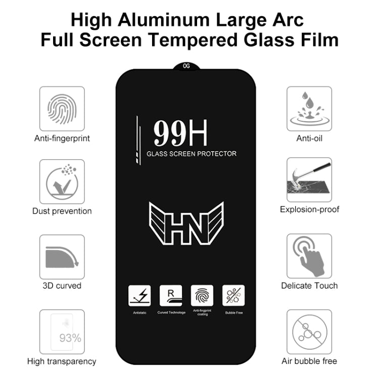 For iPhone 13 Pro Max 25pcs High Aluminum Large Arc Full Screen Tempered Glass Film - iPhone 13 Pro Max Tempered Glass by buy2fix | Online Shopping UK | buy2fix