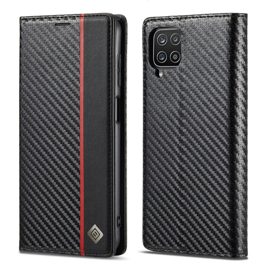 LC.IMEEKE Carbon Fiber PU + TPU Horizontal Flip Leather Case with Holder & Card Slot & Wallet For Samsung Galaxy A22 4G(Vertical Black) - Galaxy Phone Cases by LC.IMEEKE | Online Shopping UK | buy2fix