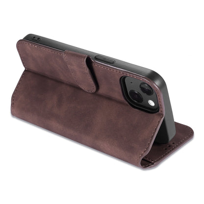 For iPhone 13 mini DG.MING Retro Oil Side Horizontal Flip Leather Case with Holder & Card Slots & Wallet (Coffee) - iPhone 13 mini Cases by DG.MING | Online Shopping UK | buy2fix