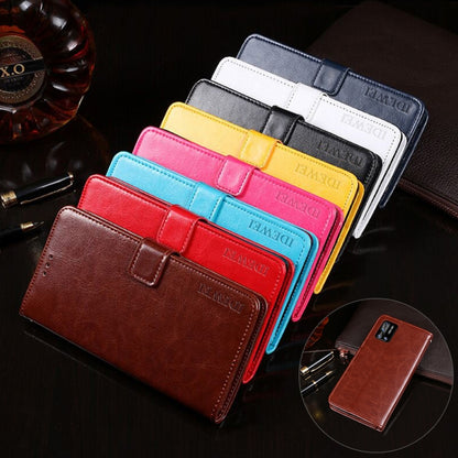 idewei Crazy Horse Texture Horizontal Flip Leather Case with Holder & Card Slots & Wallet For Doogee N40 Pro(Rose Red) - More Brand by idewei | Online Shopping UK | buy2fix
