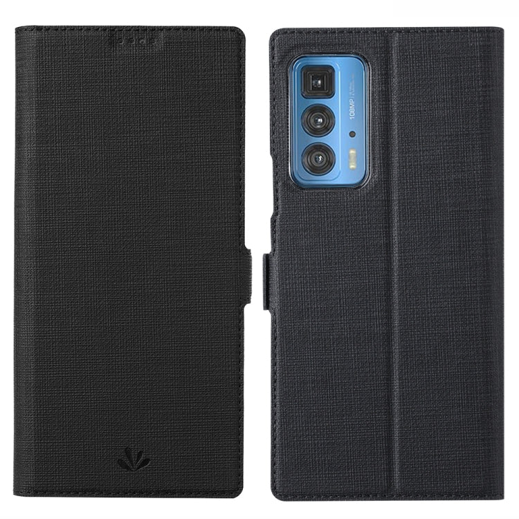 ViLi K Series Shockproof TPU + PU Leather Magnetic Buckle Horizontal Flip Case with Card Slots & Wallet & Holder For Motorola Moto Edge 20 Pro(Black) - Motorola Cases by ViLi | Online Shopping UK | buy2fix