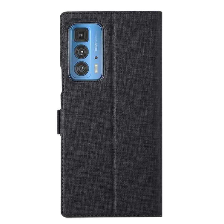 ViLi K Series Shockproof TPU + PU Leather Magnetic Buckle Horizontal Flip Case with Card Slots & Wallet & Holder For Motorola Moto Edge 20 Pro(Black) - Motorola Cases by ViLi | Online Shopping UK | buy2fix