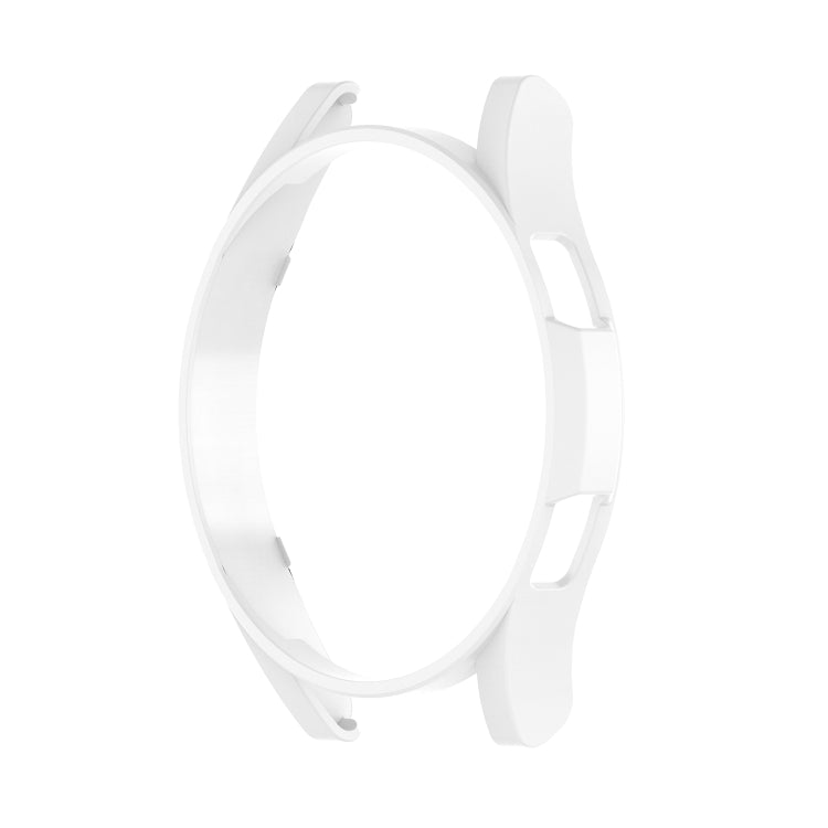 For Samsung Galaxy Watch4 44mm Half Coverage Hollowed PC Protective Case(White) - Watch Cases by buy2fix | Online Shopping UK | buy2fix