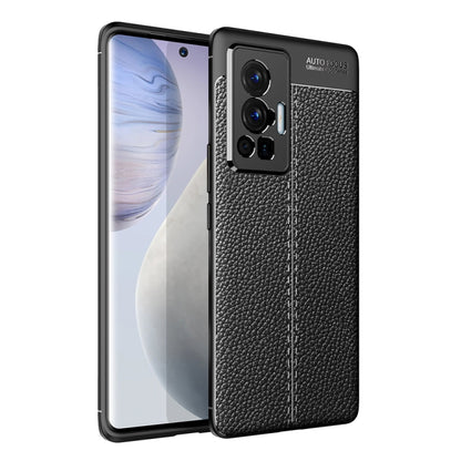 For vivo X70 Pro Litchi Texture TPU Shockproof Case(Black) - vivo Cases by buy2fix | Online Shopping UK | buy2fix