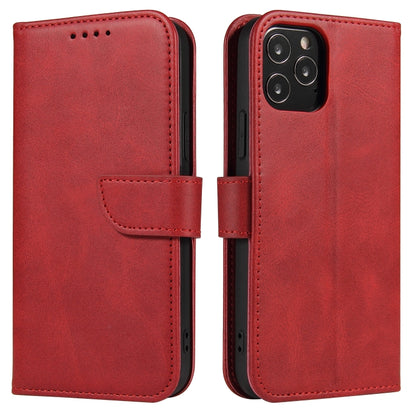 For iPhone 13 Pro Max Calf Texture Buckle Horizontal Flip Leather Case with Holder & Card Slots & Wallet (Red) - iPhone 13 Pro Max Cases by buy2fix | Online Shopping UK | buy2fix