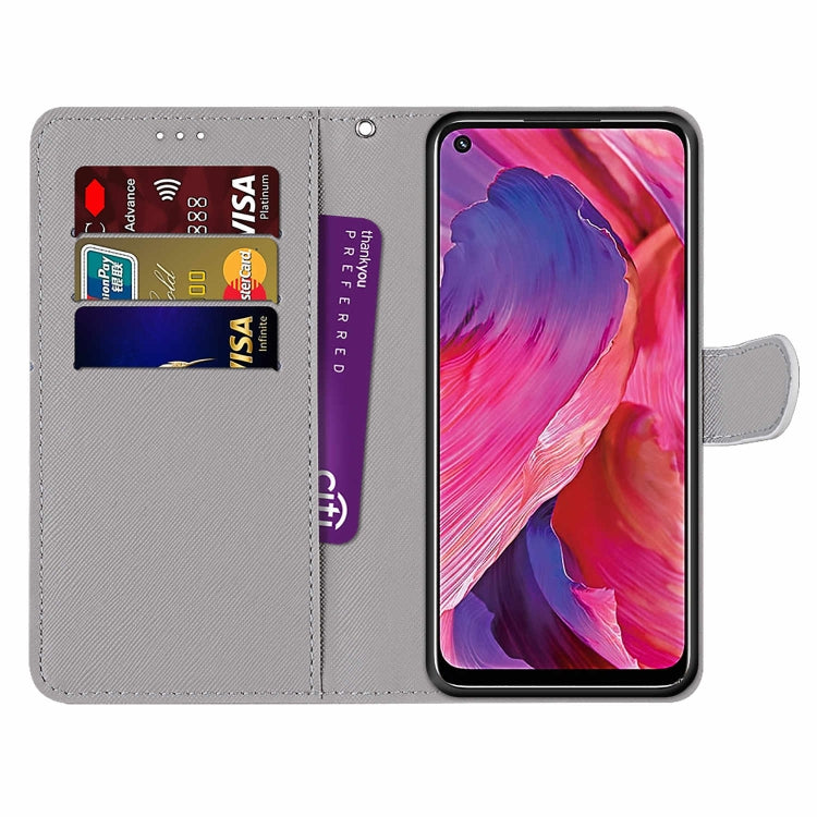 For OPPO A93 5G / A93s 5G / A54 5G / A74 5G Coloured Drawing Cross Texture Horizontal Flip PU Leather Case with Holder & Card Slots & Wallet & Lanyard(Yellow Black Logo) - OPPO Cases by buy2fix | Online Shopping UK | buy2fix