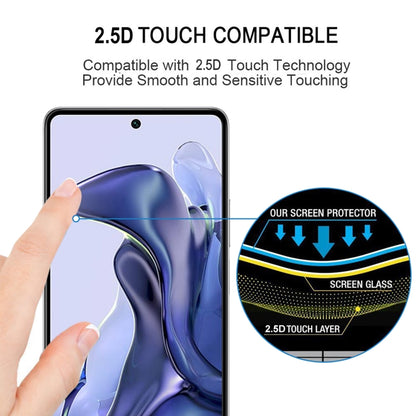 For Xiaomi Mi 11T / 11T Pro 25 PCS Full Glue Full Screen Tempered Glass Film -  by buy2fix | Online Shopping UK | buy2fix
