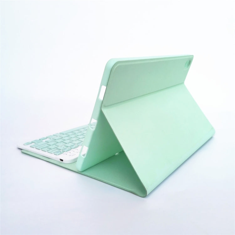 For Lenovo Pad Tab P11 11 inch TB-J606F LX110 Solid Color Detachable Square Keycap Bluetooth Keyboard Leather Tablet Case with Stand(Green) - Lenovo Keyboard by buy2fix | Online Shopping UK | buy2fix