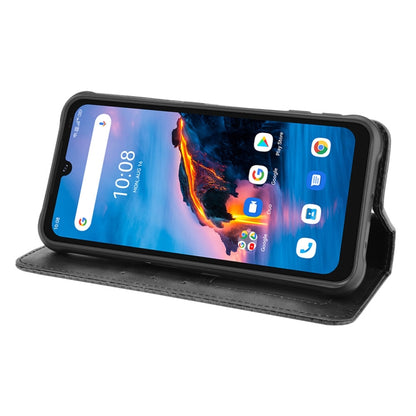 For UMIDIGI Bison Pro Magnetic Buckle Retro Pattern Horizontal Flip Leather Case with Holder & Card Slot & Wallet(Black) - More Brand by buy2fix | Online Shopping UK | buy2fix