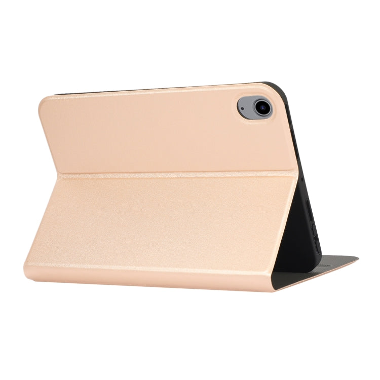 For iPad mini 6 Voltage Craft Texture TPU Horizontal Flip Protective Tablet Case with Holder(Gold) - iPad mini 6 Cases by buy2fix | Online Shopping UK | buy2fix