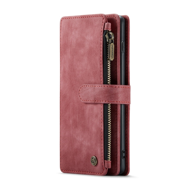 For Samsung Galaxy S10+ CaseMe-C30 PU + TPU Multifunctional Horizontal Flip Leather Case with Holder & Card Slot & Wallet & Zipper Pocket(Red) - Galaxy Phone Cases by CaseMe | Online Shopping UK | buy2fix