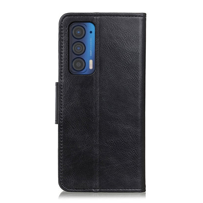 For Motorola Edge (2021) Mirren Crazy Horse Texture Horizontal Flip Leather Case with Holder & Card Slots & Wallet(Black) - Motorola Cases by buy2fix | Online Shopping UK | buy2fix