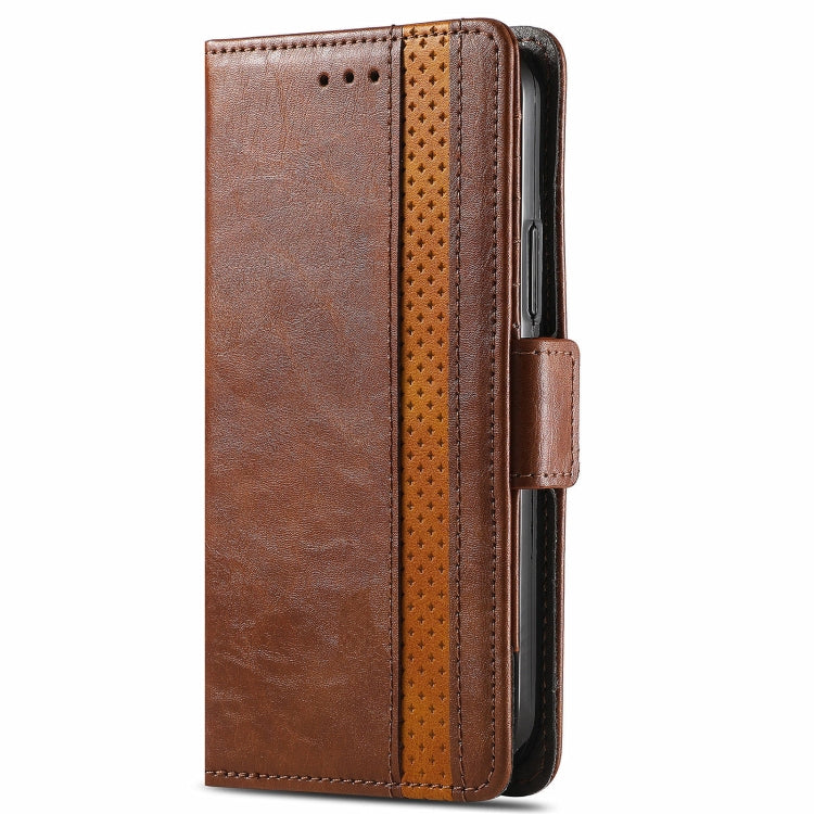For Blackview A100 CaseNeo Business Splicing Dual Magnetic Buckle Horizontal Flip PU Leather Case with Holder & Card Slots & Wallet(Brown) - More Brand by buy2fix | Online Shopping UK | buy2fix
