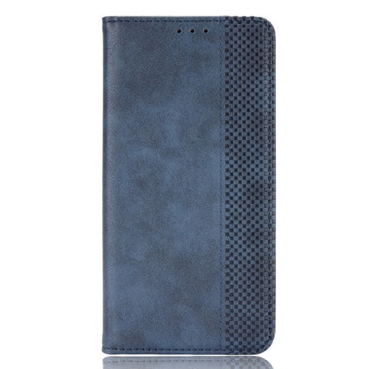 For Doogee S59 / S59 Pro Magnetic Buckle Retro Crazy Horse Texture Horizontal Flip Leather Case with Holder & Card Slots & Photo Frame(Blue) - More Brand by buy2fix | Online Shopping UK | buy2fix