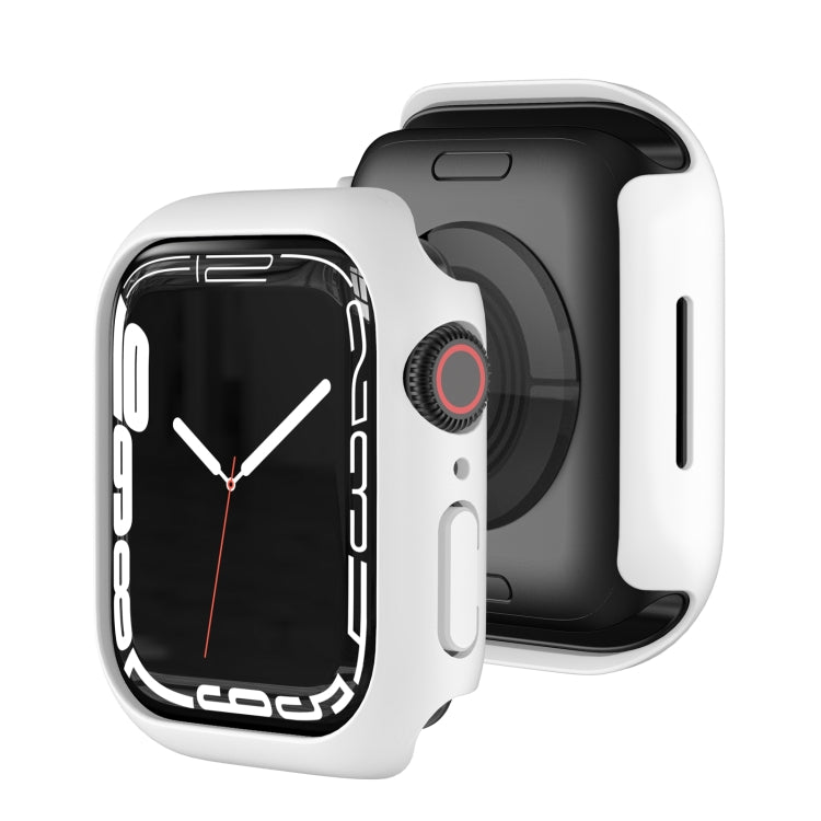 Shockproof TPU Protective Case For Apple Watch Series 9 / 8 / 7 45mm(White) - Watch Cases by buy2fix | Online Shopping UK | buy2fix