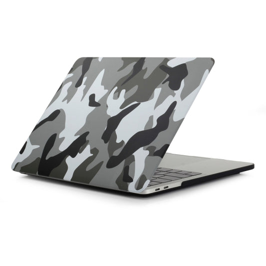 Camouflage Pattern Laptop Water Decals PC Protective Case For MacBook Retina 15.4 inch A1398(Grey Camouflage) - MacBook Pro Cases by buy2fix | Online Shopping UK | buy2fix