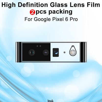 For Google Pixel 6 2 PCS IMAK HD  Glass Rear Camera Lens Film - Google Tempered Glass by imak | Online Shopping UK | buy2fix