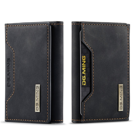 DG.MING M2 Series 3-Fold Card Bag(Black) - Card & Passport Bags by DG.MING | Online Shopping UK | buy2fix