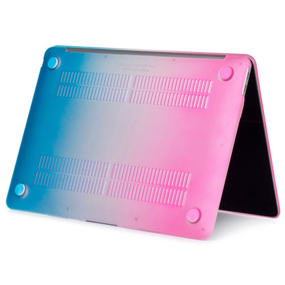 Laptop Rainbow Pattern PC Protective Case For MacBook Pro 14.2 inch A2442 2021(Pink + Water Blue) - MacBook Pro Cases by buy2fix | Online Shopping UK | buy2fix