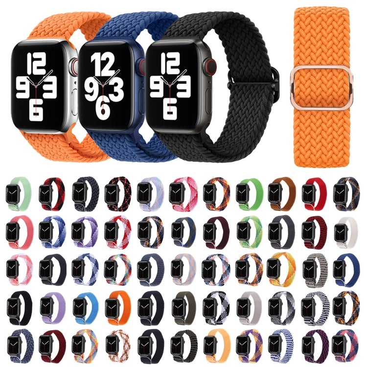 Nylon Braid Strap Watch Band For Apple Watch Ultra 49mm&Watch Ultra 2 49mm / Series 9&8&7 45mm / SE 3&SE 2&6&SE&5&4 44mm / 3&2&1 42mm(42) - Watch Bands by buy2fix | Online Shopping UK | buy2fix