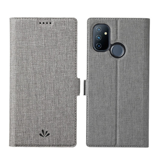 For OnePlus Nord N100 ViLi K Series Shockproof Magnetic Buckle Leather Phone Case(Grey) - OnePlus Cases by ViLi | Online Shopping UK | buy2fix